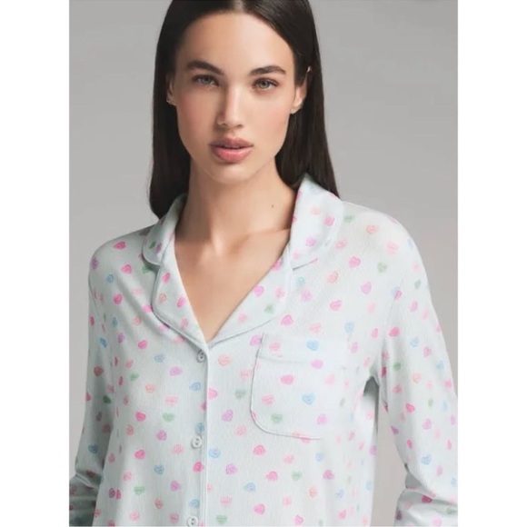 SKIMS Other - SKIMS NWT Soft Lounge Sleep Top - Cloud Candy Heart Print